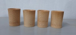 Blue Lotus Eco-Friendly <b>Bamboo</b> Vintage Cylinder Reusable Tumbler 250ml Vietnam Made for Business Gifts Parties <b>Travel</b> & Camping - Product Image 6