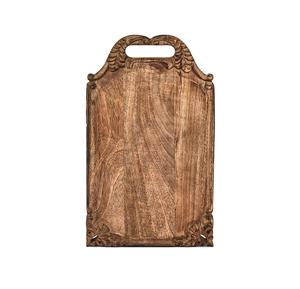 Tabla de Cortar Clásica de Madera de Roble Tallada a Mano con Borde Decorativo, Superficie Gruesa y Duradera, Apta para Alimentos, Plato para Servir en la Cocina - Product Image 5