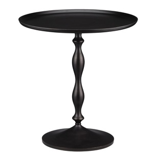 Minimalist Design for Home & Hotels Made in India Black Finished Decorated Metal <b>Side</b> <b>Table</b> <b>Rounded</b> Shape Coffee <b>Table</b> - Product Image 2