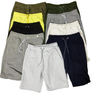 กางเกงขาสั้นเทอร์รี่ผู้ชายคุณภาพสูงพร้อมส่ง ดีไซน์เนอร์ซิป แต่งแถบข้างลายเรียบ ผ้าเทอร์รี่ ปิดด้วยเชือกผูก - Product Image 6