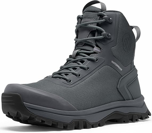Chaussures tactiques durables pour hommes, bottes imperméables, légères et respirantes, pour la randonnée, l'entraînement et la chasse - Product Image 2