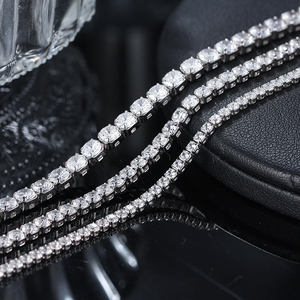 Pulsera de tenis de diamantes chapada en oro brillante, estilo hip hop contemporáneo, unisex, regalo de moda, diseño premium - Product Image 3