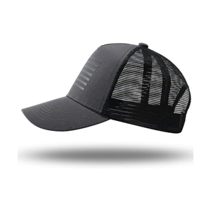 Gorra Trucker Negra de 6 Paneles, Unisex, Casual, de Color Sólido, con Malla, Cierre Trasero Ajustable, para Primavera/Verano - Product Image 5