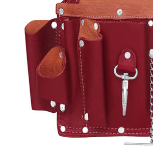 Different Size Multiple Pockets Customized Leather <b>Tool</b> <b>Bags</b> / New Model Heavy Duty Comfortable Leather <b>Tool</b> <b>Bags</b> - Product Image 6