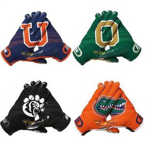 Custom American Football Gloves Football Receiver Gloves Comfortable custom design size wholesale lightweight best Gloves - Product Image 3