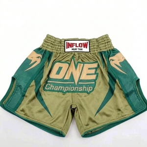 Pantalones de Entrenamiento de Muay Thai para Hombre y Mujer, Pantalones Cortos de MMA con Logotipo Frontal para Artes Marciales, Uniformes de Boxeo - Product Image 4