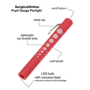 REHMAT NOOR INDUSTRIES – Kit professionnel de jauge pupillaire et lampe LED avec ciseaux à pansements assortis – Diagnostic médical et tableau pupillaire EMT - Product Image 5