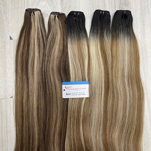ผู้จำหน่ายผมแท้แบบธรรมชาติ ผมตรงแบบเวฟท์ ผมแท้แบบดับเบิ้ลดรอว์น  มีหลายสี  สีพีอาโน - Product Image 6