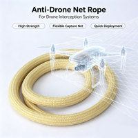 Corde de capture légère en para-aramide pour drones, ligne tressée résistante à l'abrasion pour systèmes de sécurité d'interception de drones