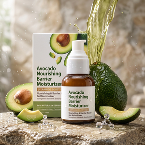 Crema Idratante all'Avocado OEM/ODM Etichetta Privata, Idratante <span class=keywords><strong>Viso</strong></span> e Corpo con Olio di Avocado, Ceramidi e Squalano, Uso Notturno per Tutti i Tipi di Pelle - Product Image 1