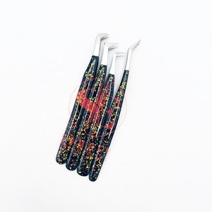 Pinzas Profesionales para Extensión de Pestañas, de Acero Inoxidable Brillante, Duraderas, de Alta Calidad, Agarre Fuerte, Curvadas, para Volumen, Venta al Por Mayor - Product Image 4