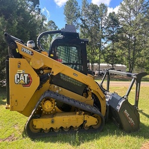 Cat Skid Steer Loader with Heavy Duty Forestry <b>Mulcher</b> Attachment for Land Clearing Brush Cutting Tree Grinding - Product Image 6