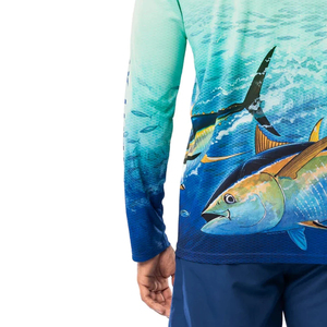 Nuevas Camisetas de Pesca Personalizadas para Hombre, Logotipo Personalizado, Spandex/Poliéster, Impresión por Sublimación, Transpirables, de Secado Rápido, UPF 50, Mangas Largas - Product Image 4