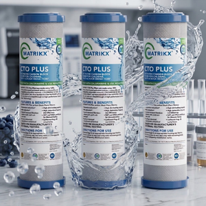 Cartouche filtrante à bloc de carbone certifiée WQA, qualité garantie directement de l'usine, conception optimisant le débit d'eau - Product Image 1