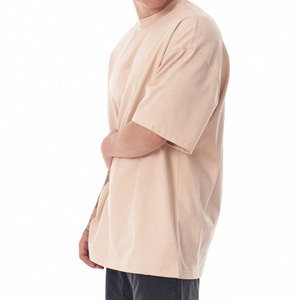 Camiseta de Algodón Beige para Hombre, Corte Regular, Manga Corta, Cuello Redondo, Diseño Liso Informal, Tejido de Punto, Color Sólido, Corte Regular, ROLEIN SPORTS - Product Image 5