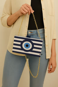 Bolso de Mano de Lujo Hecho a Mano, Duradero y Ecológico, de Madera y Resina, con Diseño Geométrico Incrustado, Cadena Cruzada, Logotipo Personalizado, Bolso de Noche - Product Image 5