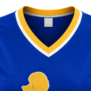 Maillot de hockey pour femmes SGRho, bleu royal, lettres grecques brodées, col en V, manches courtes, vêtements de sport pour équipes de sororité - Product Image 6