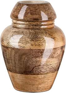 Elegante urna de madera para cenizas, recipiente conmemorativo para funeral, recipiente decorativo para guardar recuerdos. - Product Image 4