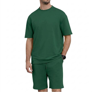 Ensemble T-shirt et short pour homme de haute qualité avec logo personnalisé, vêtements de sport d'été en coton, streetwear personnalisé, ensembles courts pour homme - Product Image 5