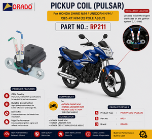 Bobina de encendido de 12 polos para Honda Shine Unicorn CBZ XT, nuevos modelos, calidad de exportación para repuestos de motocicletas en India, Orado. - Product Image 6