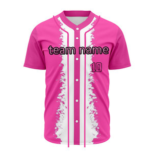 Hot Selling Custom Men's Baseball Uniform Personalized Stitched Embroidery Sublimation Short Sleeve Women Baseball Jersey - Product Image 3