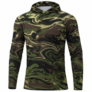 Nouveaux sweats à capuche personnalisés, chemises de pêche pour hommes, camouflage pour la chasse, l'escalade, le camping, la randonnée, protection solaire, vêtements respirants à séchage rapide - Product Image 1
