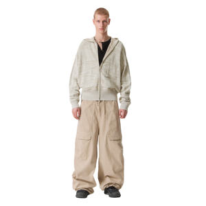 Sudadera con capucha de diseño único 100% algodón polar para hombre, con cremallera personalizada, técnica de teñido liso para la temporada de invierno, venta al por mayor - Product Image 2