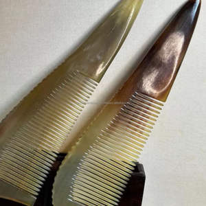 Peignes à cheveux en corne de buffle à bon prix Peigne en corne de vache Agate Corne naturelle - Product Image 6