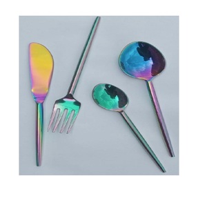 Food Appliance Decoration Kitchen Flatware Sets Cutlery Gold Finishing Metal Spoons Sets Cutlery Target <b>Tabletop</b> Decorative - Product Image 5