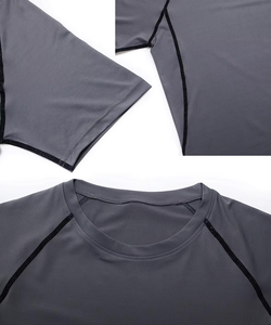 เสื้อยืดแรชการ์ดแขนยาวผู้ชายคุณภาพสูง เป็นมิตรกับสิ่งแวดล้อม ซักแล้ว พร้อมโลโก้สั่งทำพิเศษ ระบายอากาศได้ดี แห้งเร็ว เหมาะสำหรับออกกำลังกายในฤดูร้อน - Product Image 6