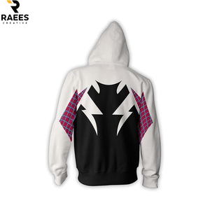 Nouvelle Arrivée Sweat à Capuche Décontracté Zippé 100% Coton Thermique Léger Uni avec Cordon de Serrage - Product Image 4