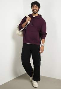 Sudaderas con Capucha Blancas de Moda para Hombre, Otoño-Invierno, Manga Larga, Corte Holgado, Estilo Casual, Color Sólido, Forro Polar - Product Image 4