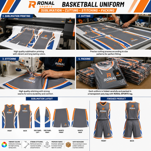 Vêtements de sport en gros, uniforme de basket-ball avec logo personnalisé imprimé, qualité supérieure, dernier style, uniforme entièrement personnalisé - Product Image 5