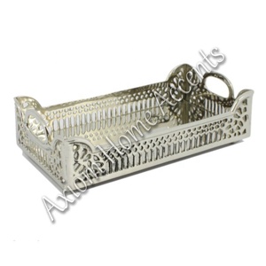 Axiom Home Accents' Handcrafted Brass <b>Tray</b> Polished Finish for Christmas <b>Dinner</b> Serving Home Use Beautiful Decorative Metal - Product Image 1