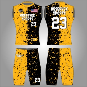 7v7 Uniform <b>Compression</b> Design High Quality Flag Football Uniforms Custom 7on7 Football Uniforms for Youth Sublimated - Product Image 1