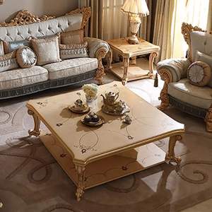 Juego de Sofás Seccionales Tradicionales de Lujo con Cubierta de Madera Sólida, Respaldo de Cojín en Forma de L Ecológico y Duradero para Muebles de Sala de Estar - Product Image 5