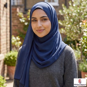 High Quality Luxury Chiffon Hijab Scarf Pattern Soft <b>Silk</b> Feel <b>Head</b> <b>Wrap</b> Shawl OEM ODM Manufacturer Export - Product Image 6