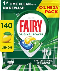 Tablettes lave-vaisselle Fairy Original Power Citron, 140 capsules - Product Image 1