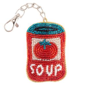 Handmade Seed Bead <b>Keychain</b> With Colorful Embroidery Pattern Stylish Beaded <b>Keychain</b> Made With Detailed Seed Bead Work - Product Image 4