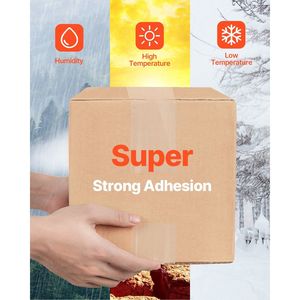 6 rotoli nastro di spedizione trasparente da 25 iarde con nastro adesivo trasparente Dispenser 2.7 Mil - Product Image 3