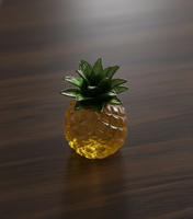Presse-papiers artisanal en verre compact, motif ananas Art Déco, décoration d'anniversaire, pour la maison, le bureau, le tableau de bord de voiture, cadeau