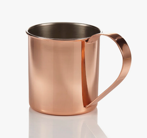 Taza de Cobre de 16oz con Asa, Martillada, para Moscow Mule, Cerveza o Cócteles, Soluciones de Marca para Destilerías, Fabricante, 100% Cobre - Product Image 4