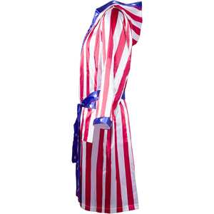 Heavy Duty <b>Boxing</b> Gown Satin Walkout <b>Robe</b> Fight <b>Robe</b> Lightweight <b>Boxing</b> Entrance Wear for Professional Fighters - Product Image 3