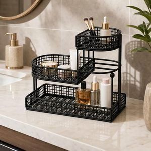 <b>Black</b> 3-Tier Metal <b>Wire</b> Storage Rack Countertop Organizer <b>Shelf</b> - Product Image 3