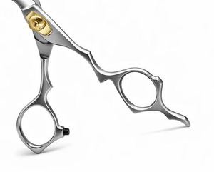 Ciseaux de coiffure professionnels 440C pour droitiers, manche moyen, bords ultra-affûtés, légers, pour barbier et salon de coiffure - Product Image 5