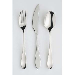 Vajilla de plata chapada en espejo pulido, mango de diseño simple completo, cubiertos de acero inoxidable, cuchillo, tenedor, cubiertos - Product Image 1