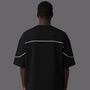 T-shirt pour homme de qualité supérieure 100% coton, logo imprimé personnalisé, uni, hip-hop, décontracté, respirant, écologique, séchage rapide - Product Image 2