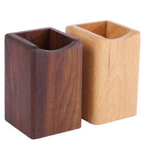 Support de stylos et crayons en bois en gros – Organisateur de bureau durable et de haute qualité – Style moderne - Product Image 4