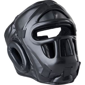 Gants de boxe d'entraînement professionnels, confortables, durables, entièrement protecteurs, avec grille faciale en cuir amovible, prix bas, vente en gros - Product Image 1