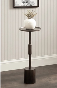 โต๊ะบาร์ทรงแท่นพร้อมถาดวางของด้านบน ดีไซน์ทรงกระบอกเพรียวบาง ประหยัดพื้นที่ ฐานแข็งแรง เหมาะสำหรับการตกแต่งบ้านสไตล์โมเดิร์น - Product Image 5